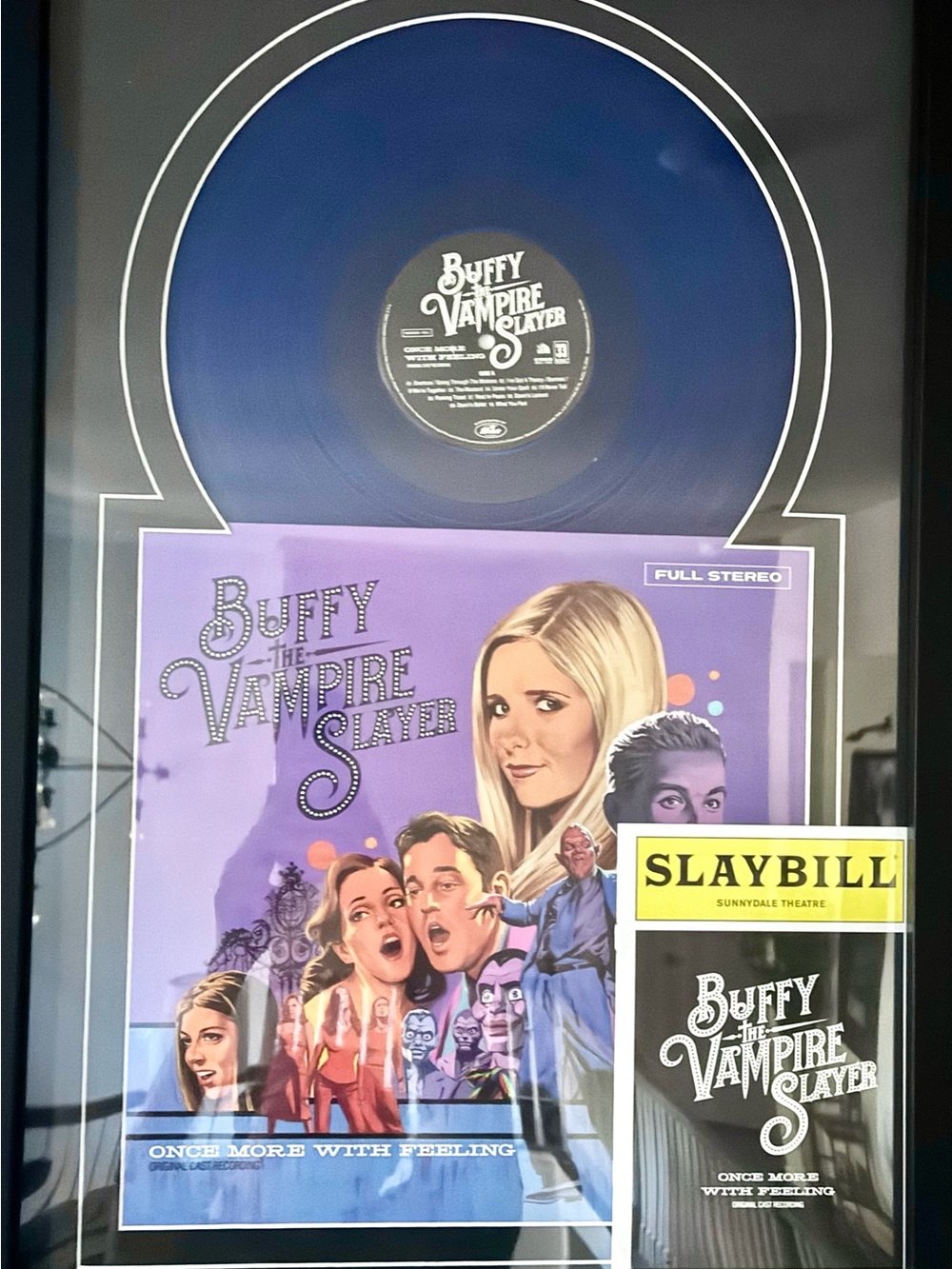 Blue Vinyl Wall Display